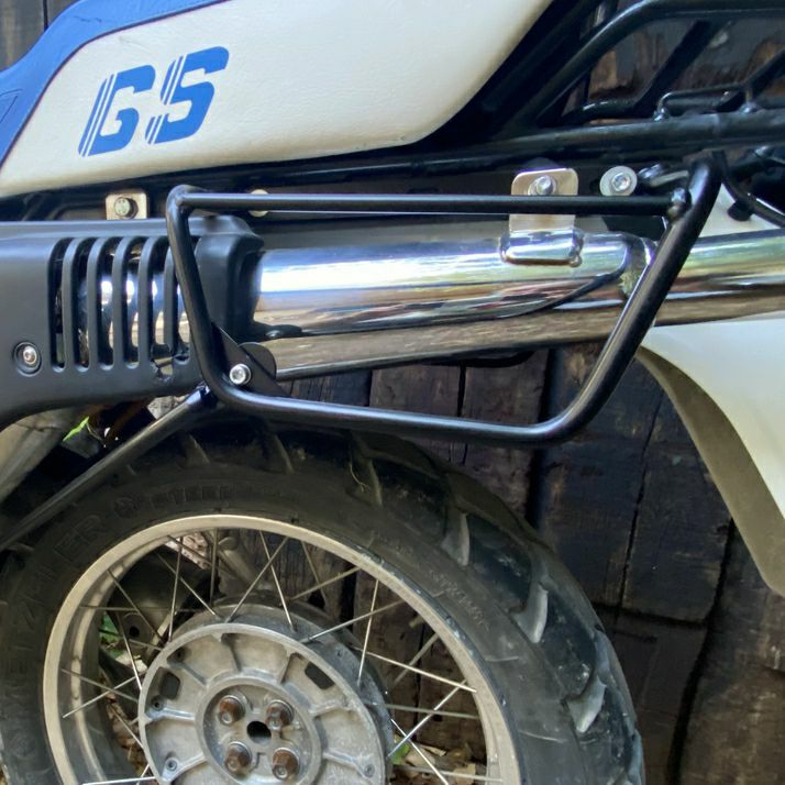 BMW R100GS R80GS サドルバッグ ステー 左右 ブラック La Poderosa_1