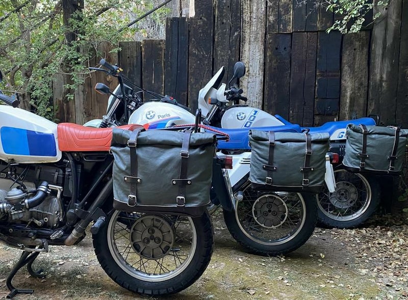 BMW R100GS R80GS サドルバッグ ステー 左右 ブラック La Poderosa 
