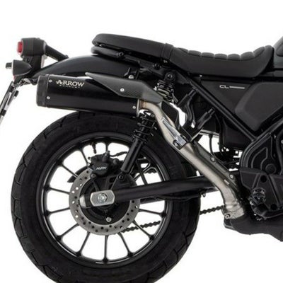 ホンダ CL500 スリップオンマフラー ダークエンドキャップ Euro5 ARROW 
