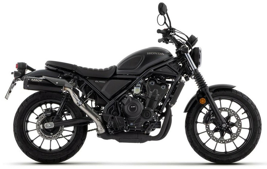 ホンダ CL500 スリップオンマフラー ダークエンドキャップ Euro5 ARROW