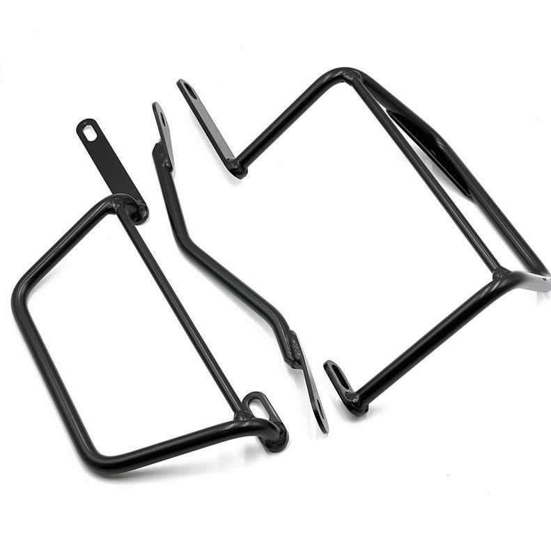 トライアンフ 空冷 スクランブラー サドルバッグ ステー サテンブラック 左右セット La Poderosa_4