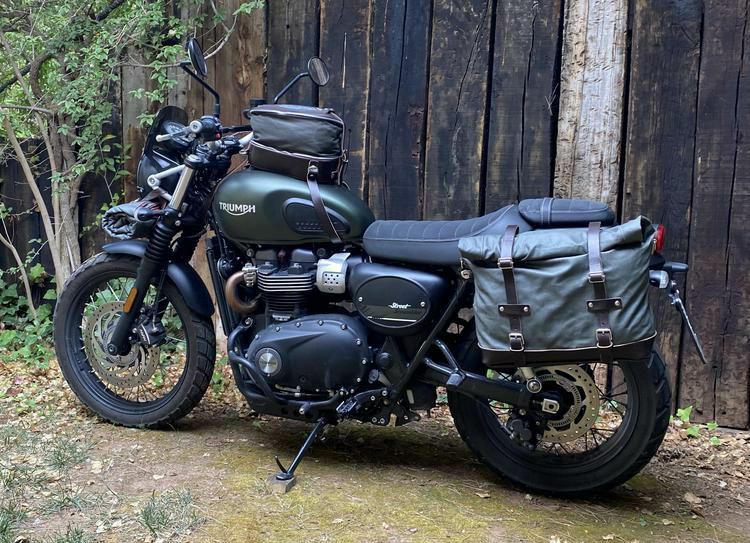 Triumph 純正サイドバッグ マウントステー付き・スクランブラー900 トライアンフ ストリートスクランブラー/スクランブラー900 サドル