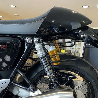 トライアンフ 水冷 スラクストン サドルバッグステー 左右 サテンブラック La Poderosa_1