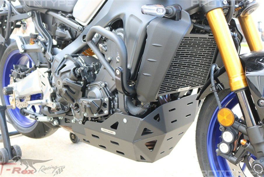 XSR900/MT-09/Tracer900GT ラジエーターガード ブラック T-Rex Racing