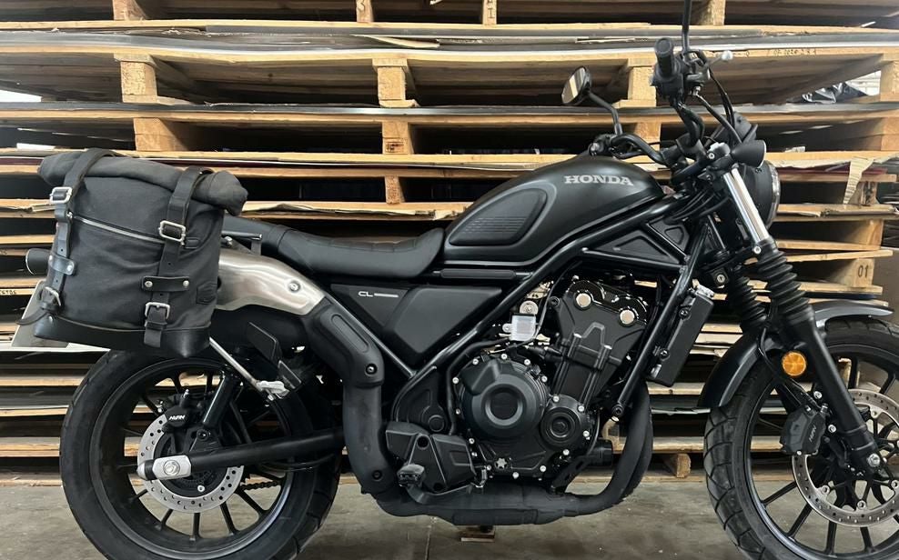 CL250/CL500 サドルバッグ ステー ブラック 左右セット La Poderosa