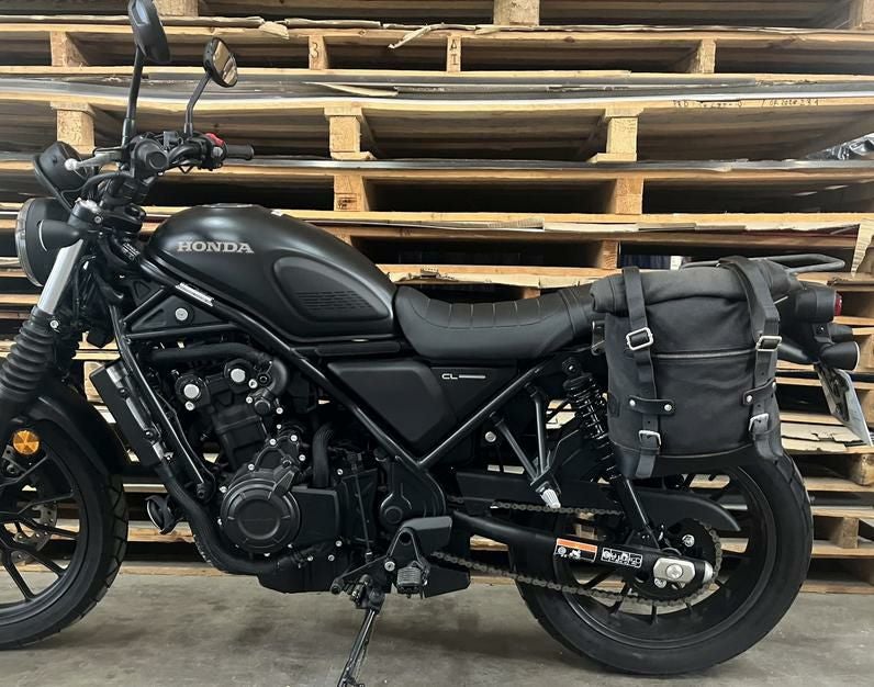 CL250/CL500 サドルバッグ ステー ブラック 左右セット La Poderosa