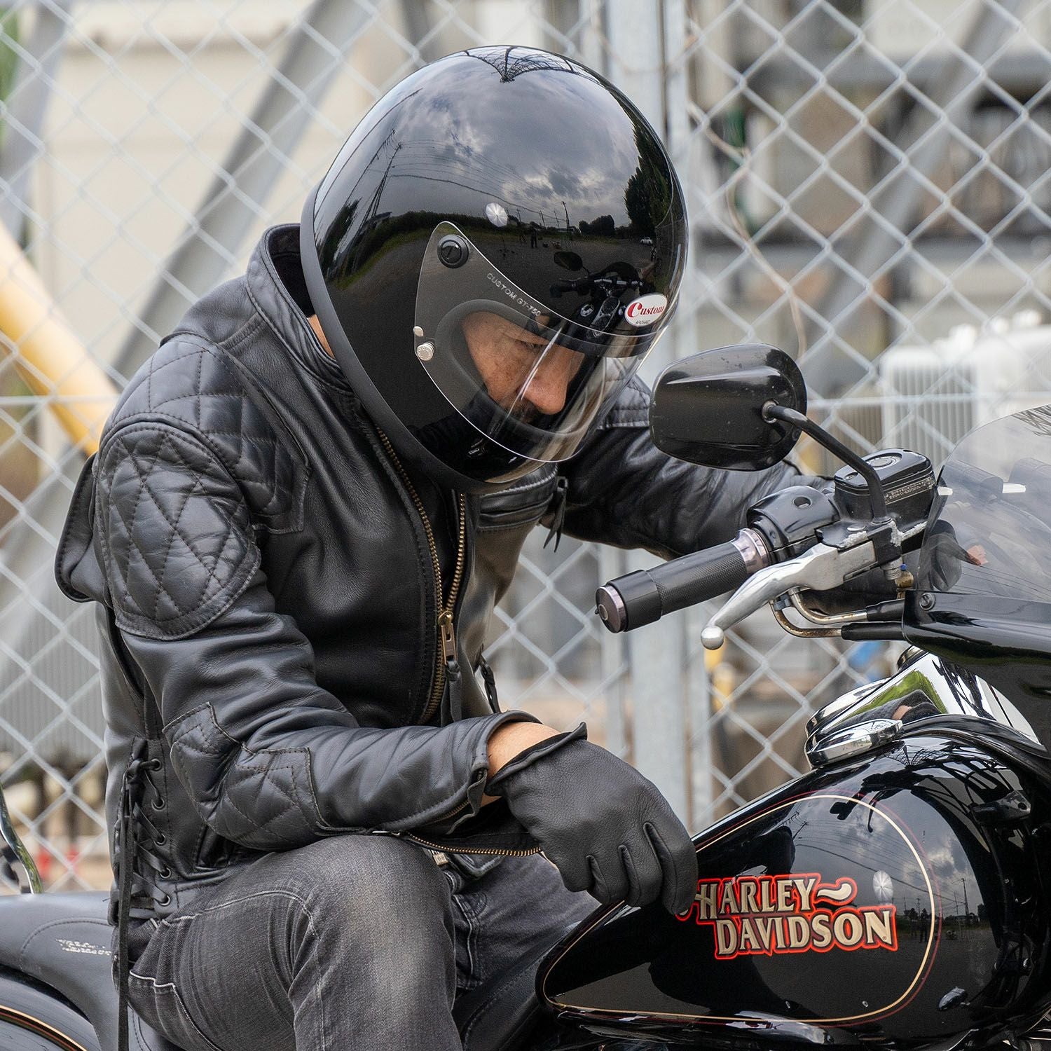 DIN MARKET CUSTOM GT-750ヘルメット 族ヘル ブラック | バイク