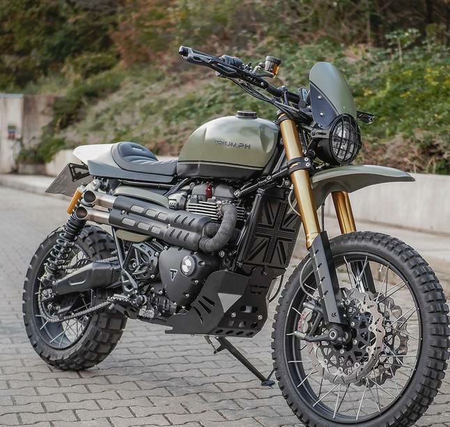 トライアンフ スクランブラー1200 ラジエーターガード 