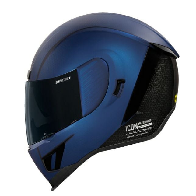 ICON ヘルメット AIRFORM Counterstrike サンバイザー付き ブルー_2