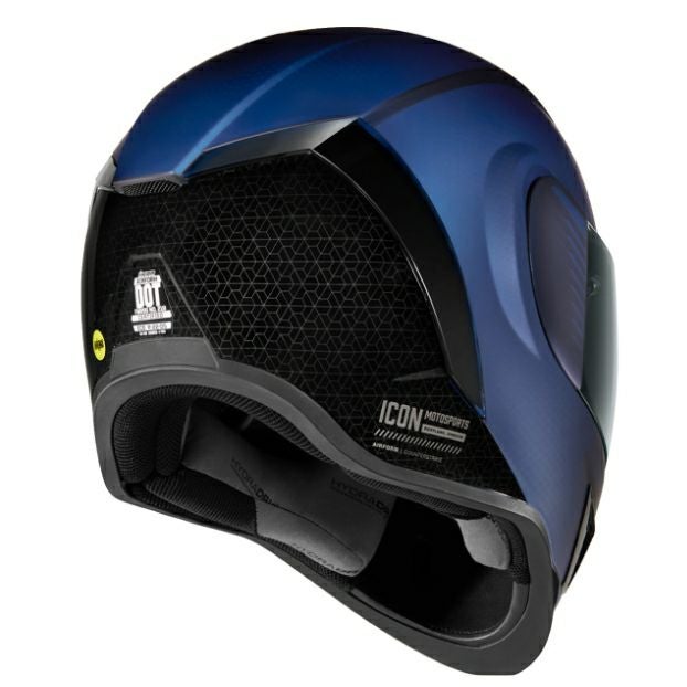 ICON ヘルメット AIRFORM Counterstrike サンバイザー付き ブルー