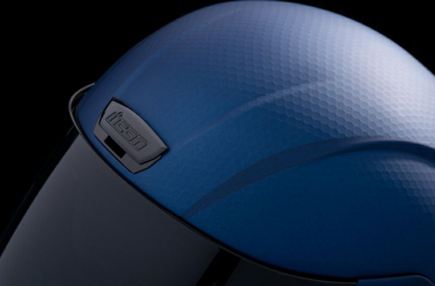 ICON ヘルメット AIRFORM Counterstrike サンバイザー付き ブルー_4