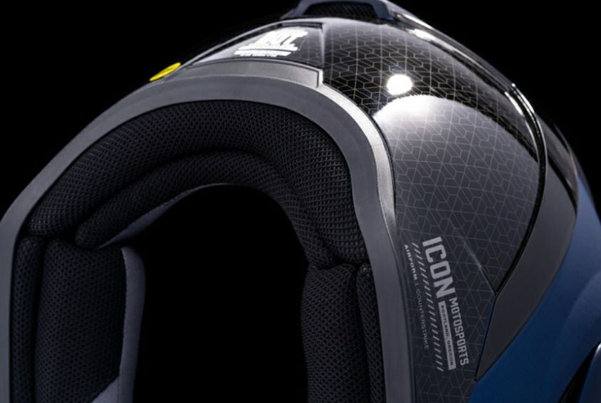 ICON ヘルメット AIRFORM Counterstrike サンバイザー付き ブルー_8