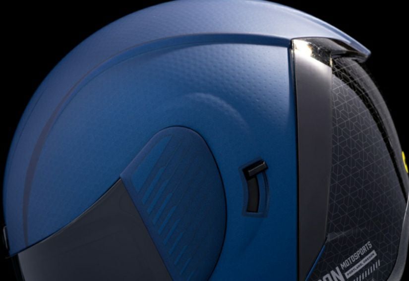 ICON ヘルメット AIRFORM Counterstrike サンバイザー付き ブルー_9