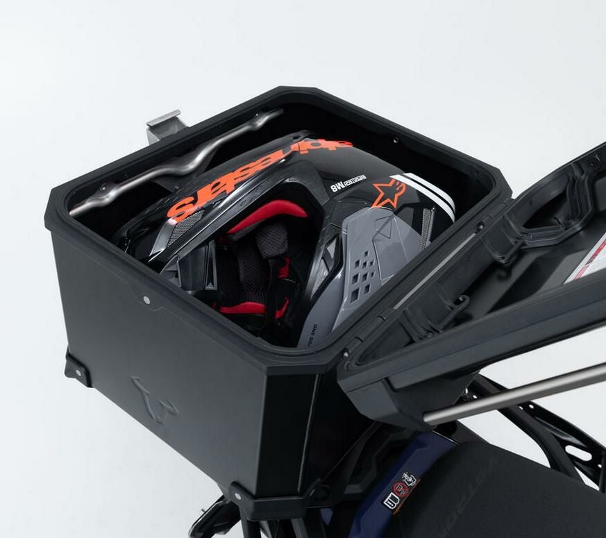 moto タッパーウェア　スーパーケース 3個 ① タイガー 900/1200 GT TRAX アドベンチャー トップケース ブラック SW