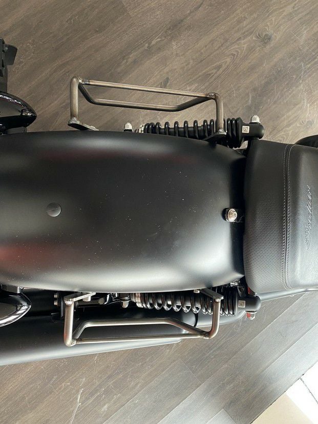 インディアン チーフ サドルバッグ ステー サテンブラック 左右セット