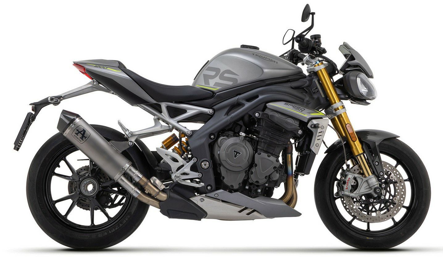 スピードトリプル1200RS/RR 21- スリップオンマフラー EURO5 チタン