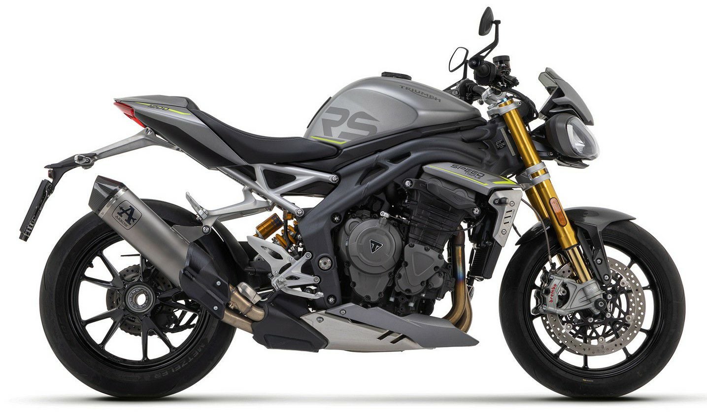 スピードトリプル1200RS/RR 21- スリップオンマフラー EURO5 チタン