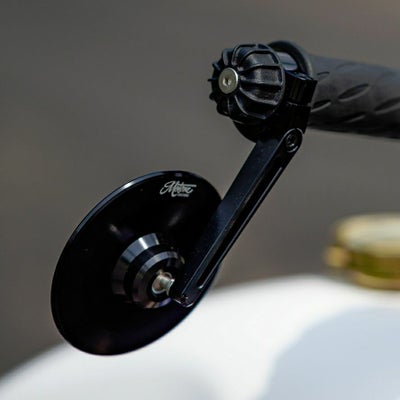 T100 T120 スピードツイン900/1200 ストリートツイン等 Eマーク付き バーエンドミラー ”TURISMO”  Motone_1