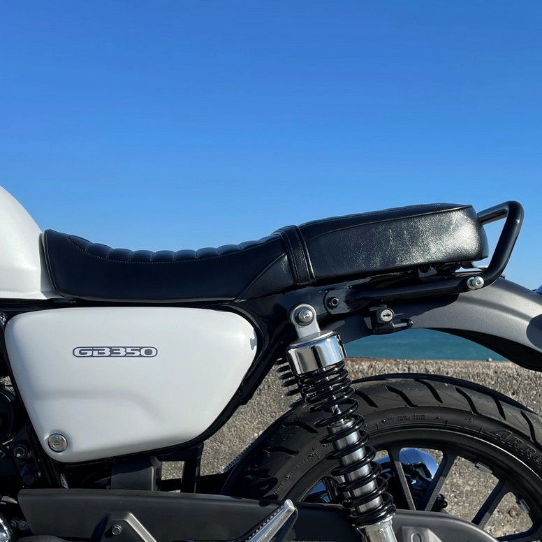 gb350茗荷シート GB350 ゲル入りローシート CBパターン 艶有ブラック Gシリーズ 茗荷