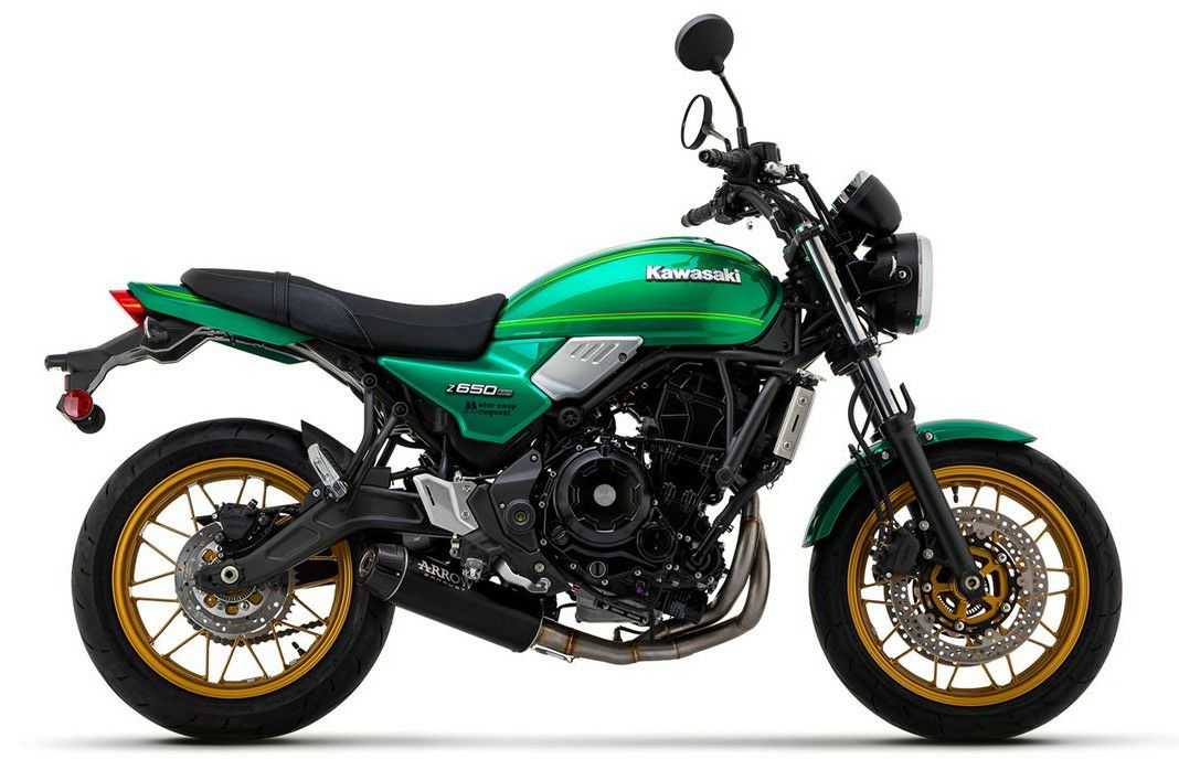 Z650RS ER650M 22-23 アロー X-Cone フルエキ マフラー Z650RS 22-23 フルエキゾーストマフラー EURO5 ブラック/カーボン