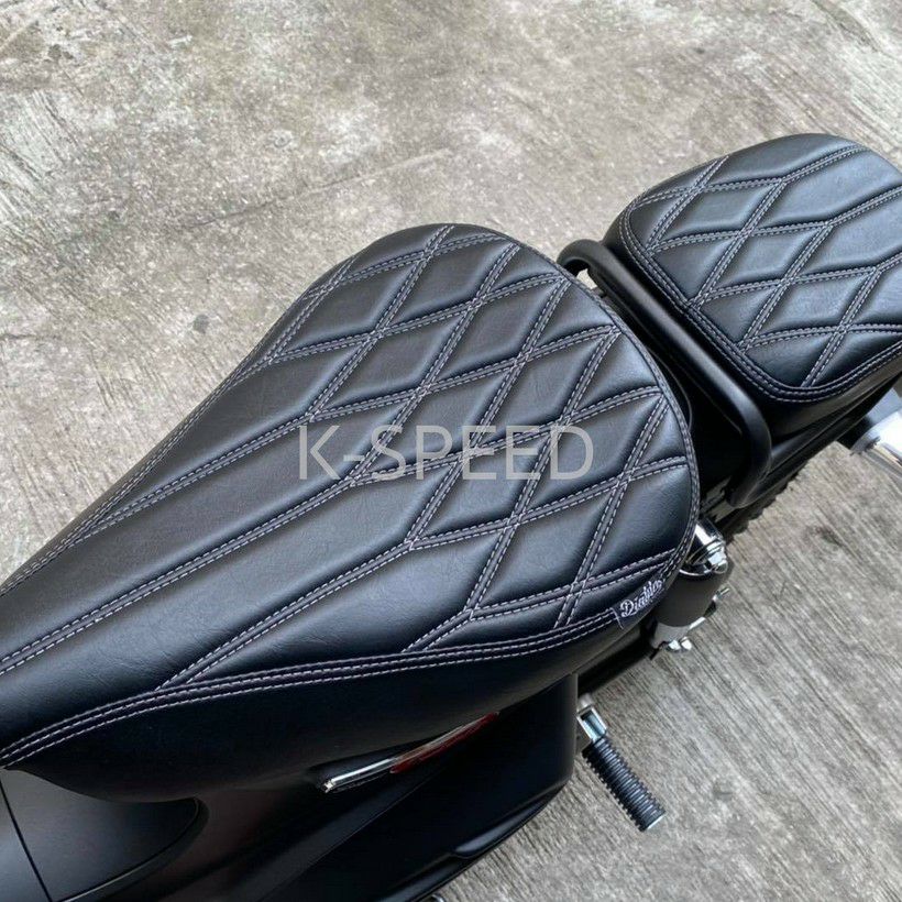 スーパーカブ C125 前後 クッション シート Diabolus ブラック K-SPEED