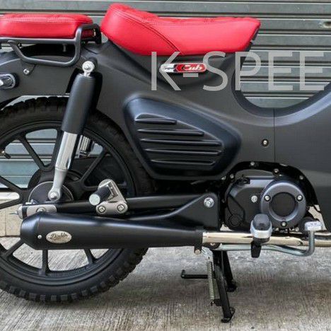 スーパーカブ C125 フルエキゾーストマフラー Diabolus ブラックチップ