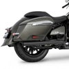BMW R18B バガー/R18 トランスコンチネンタル 22- スリップオンマフラー  2.5インチ径 スラッシュカット ブラック フリーダムパフォーマンス_1