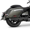 BMW R18B バガー/R18 トランスコンチネンタル 22- スリップオンマフラー  2.5インチ径 ストレートカット ブラック フリーダムパフォーマンス_1