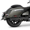 BMW R18B バガー/R18 トランスコンチネンタル 22- スリップオンマフラー  2.5インチ径 ストレートカット ブラック フリーダムパフォーマンス_1