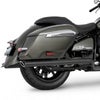 BMW R18B バガー/R18 トランスコンチネンタル 22- スリップオンマフラー  2.5インチ径 スラッシュカット ブラック フリーダムパフォーマンス_1