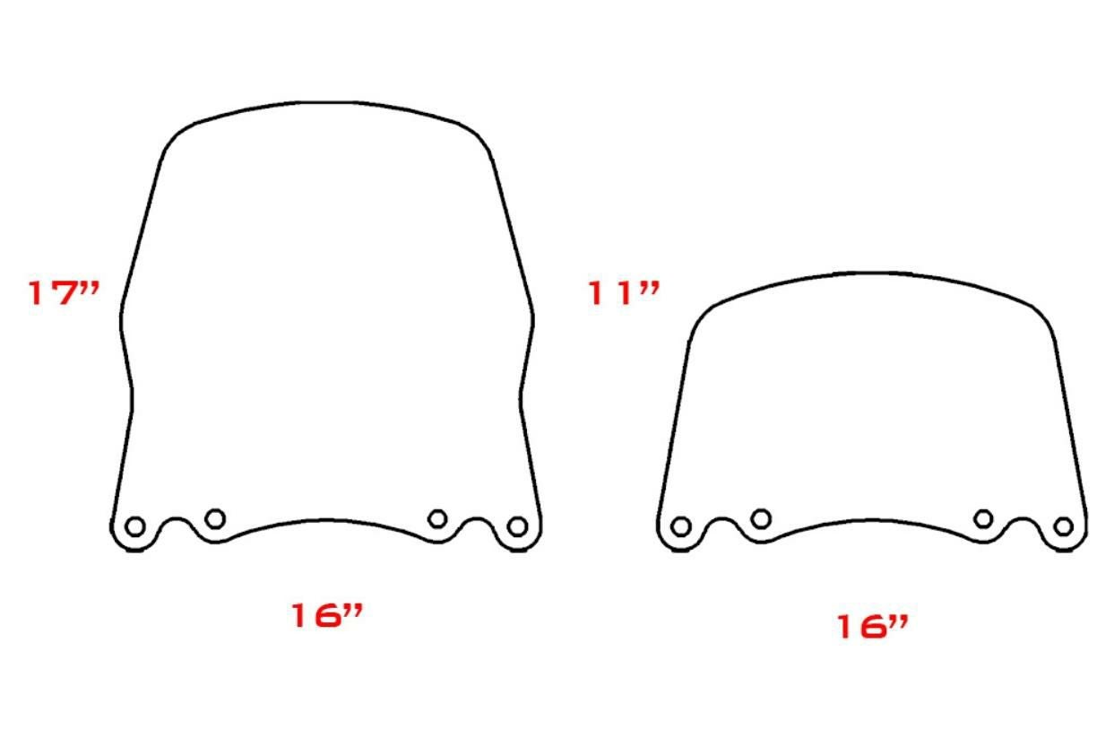 レブル1100T ウインドシールド スクリーン ラージ クリア T-REX