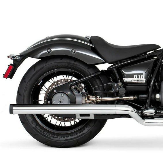 BMW R18 20- スリップオンマフラー 2.5インチ径 36インチ長 ブラック