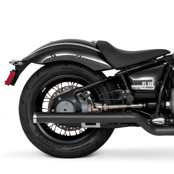 BMW R18 20- スリップオンマフラー 2.5インチ径 33インチ長 ブラック
