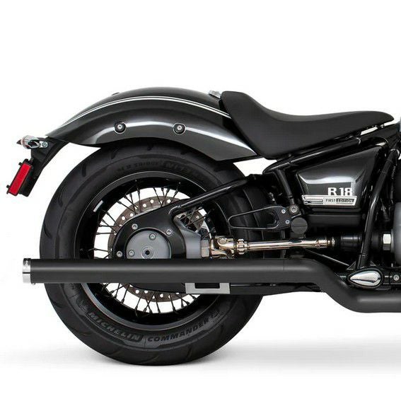 BMW R18 20- スリップオンマフラー 2.5インチ径 36インチ長 ブラック