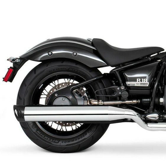 bmwr18用マフラー BMW R18 20- スリップオンマフラー 4インチ径 クローム レーシング