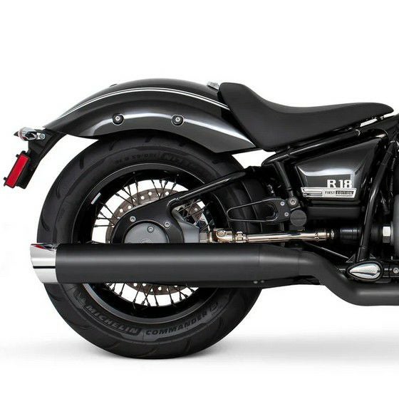 BMW R18 20- スリップオンマフラー 4インチ径 ブラック レーシング