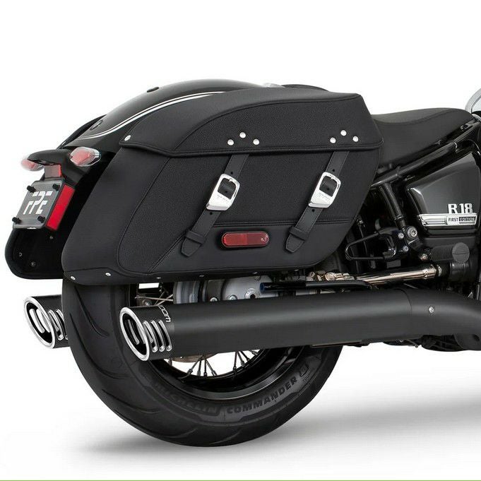 BMW R18 クラシック 21- スリップオンマフラー 4インチ径 ブラック