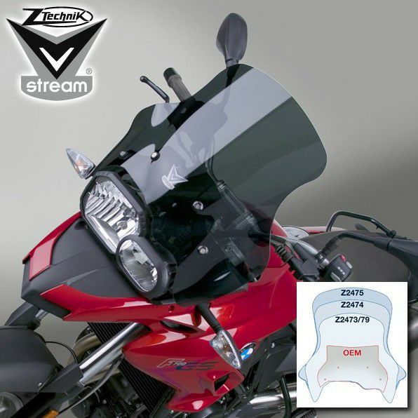 BMW F700GS スクリーン Vストリーム スポーツ ダークスモーク ZTechnik