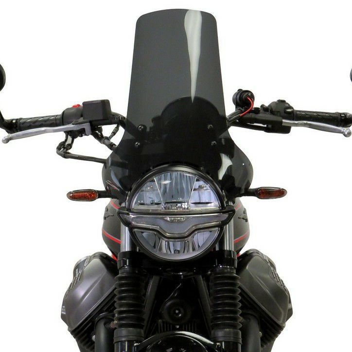 モトグッチ V7 ウインドスクリーン POWERBRONZE|バイクパーツ専門店