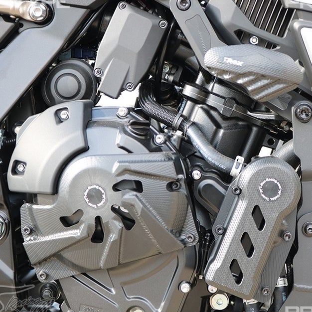 Vストローム800 DE/GSX-8S/8R エンジンケースポンプガバー T-REX レーシング_1