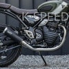 トライアンフ スクランブラー400X/スピード400 フルエキゾーストマフラー シルバー/ブラック K-SPEED_1