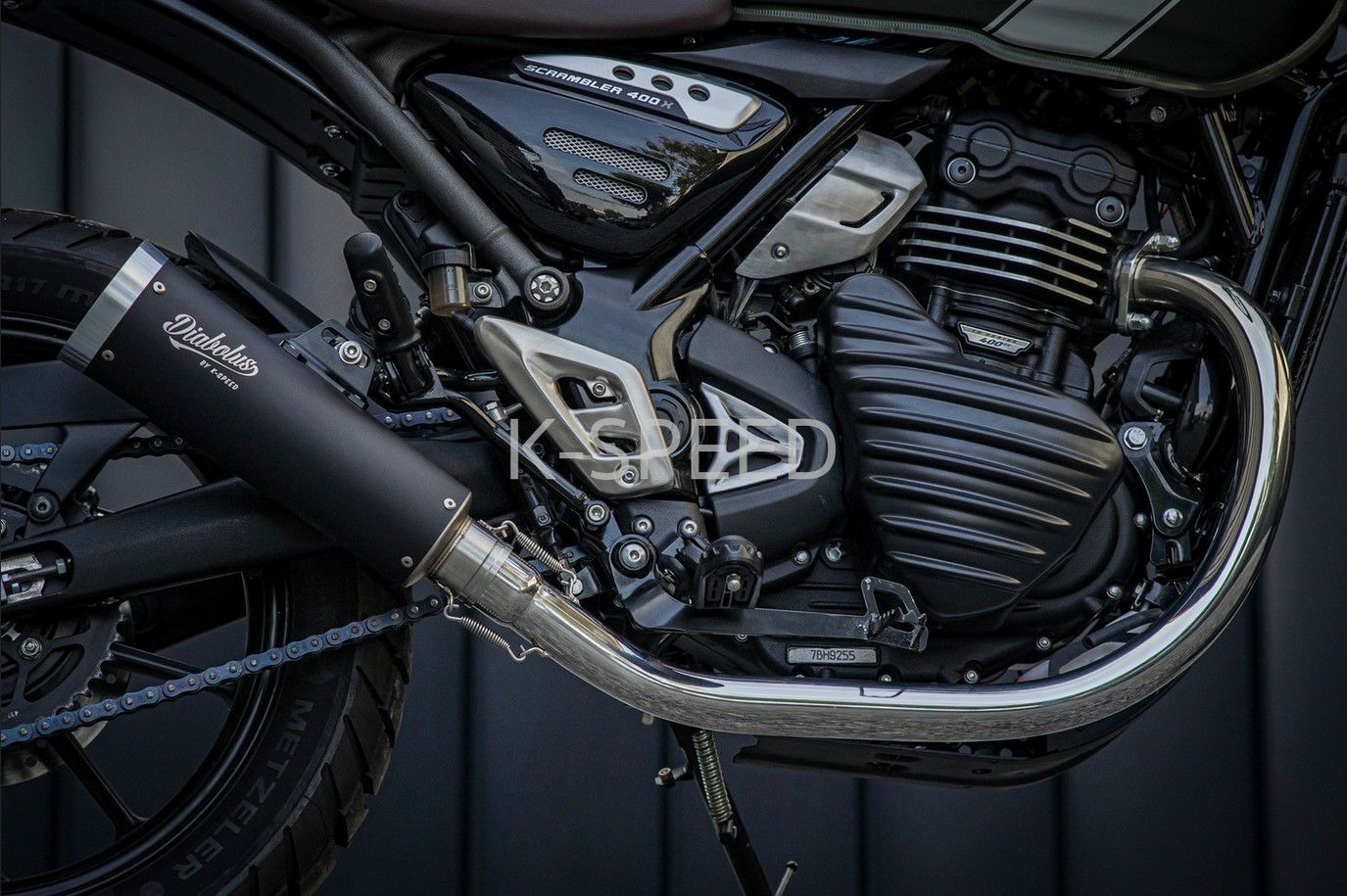 トライアンフ スクランブラー400X/スピード400 フルエキゾースト