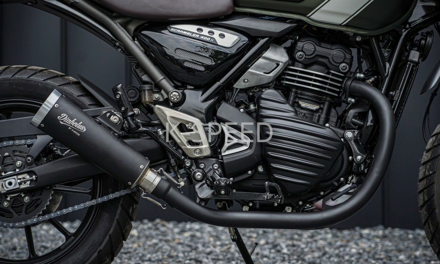 トライアンフ スクランブラー400X/スピード400 フルエキゾースト