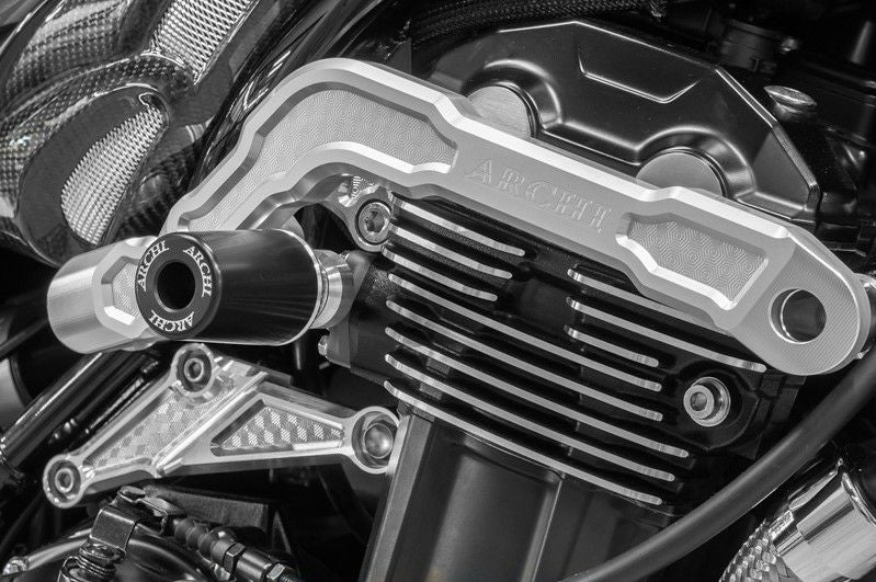 カワサキ Z900RS CAFE スライダーキット ハニカムサブフレーム用 シャイニングシルバー ARCHI バイクカスタムパーツ専門店 MOTO PARTS