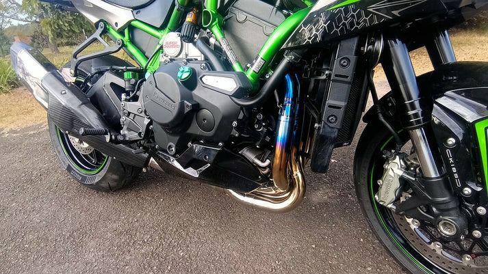 Z H2 20- ステルスEバルブ チタン フルエキゾーストマフラー Vandemon