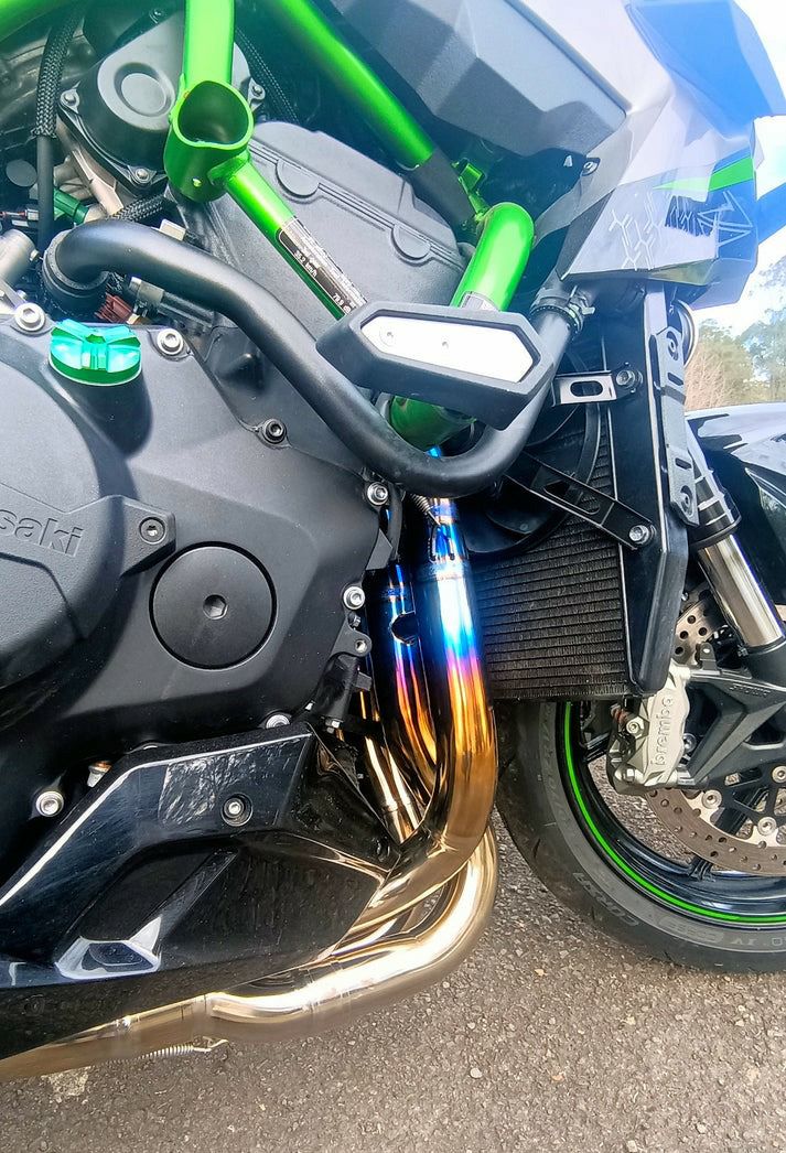 Z H2 20- ステルスEバルブ チタン フルエキゾーストマフラー Vandemon
