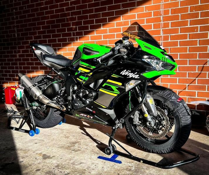 ZX-6R 636 (09-26) チタン フルエキゾーストマフラー カーボンエンド 