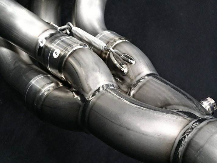 ZZR1400/ZX14R 12- チタン フルエキゾーストマフラー カーボンエンド