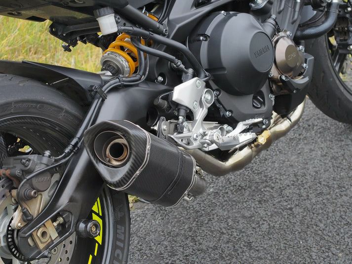 MT-09/XSR900 (14-20) チタン+カーボン ドーナツフルエキゾースト