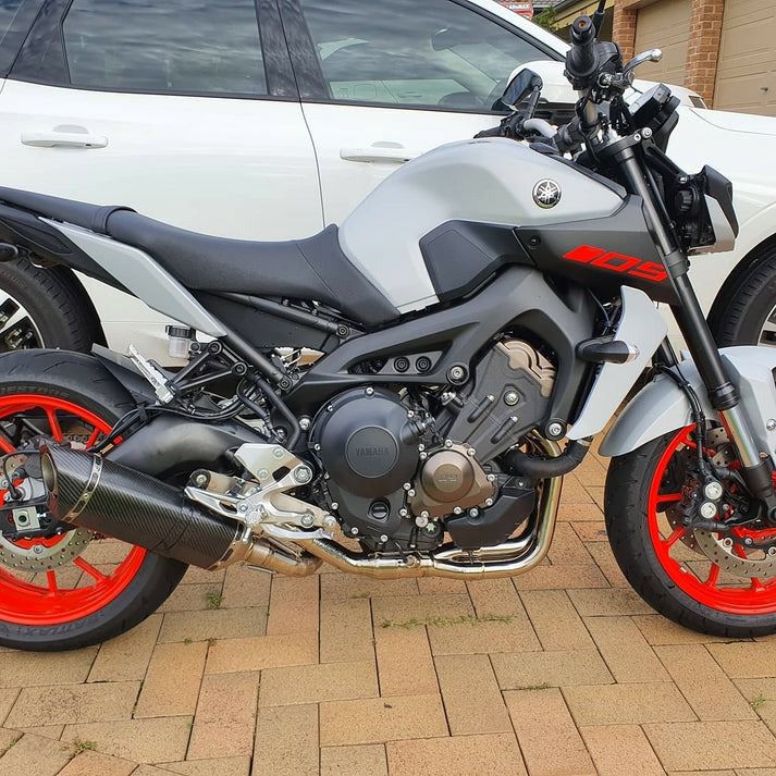 MT-09/XSR900 (14-20) チタン+カーボン ドーナツフルエキゾースト